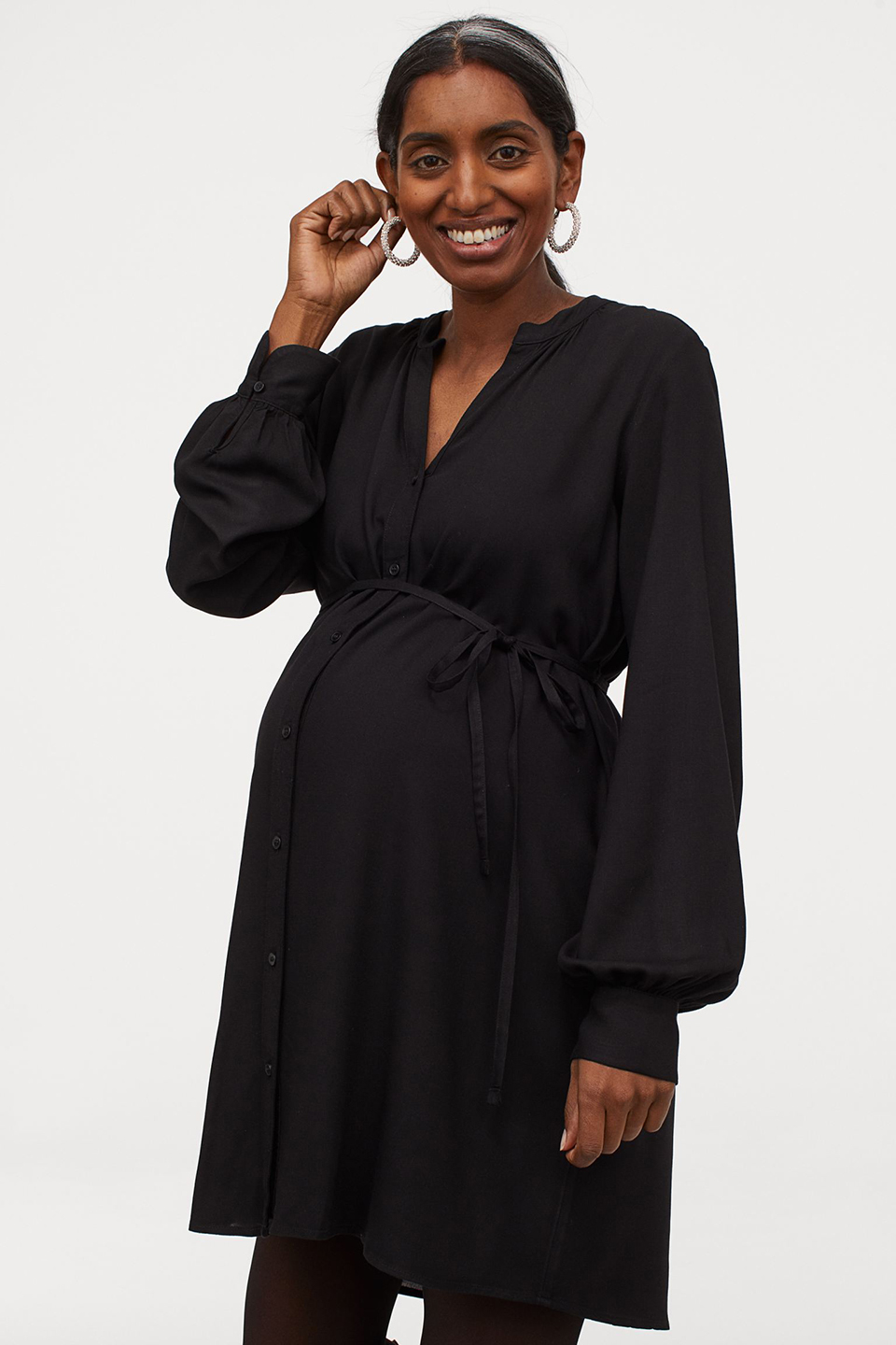 

Платье для беременных H&M 873365001b04 XL Черное