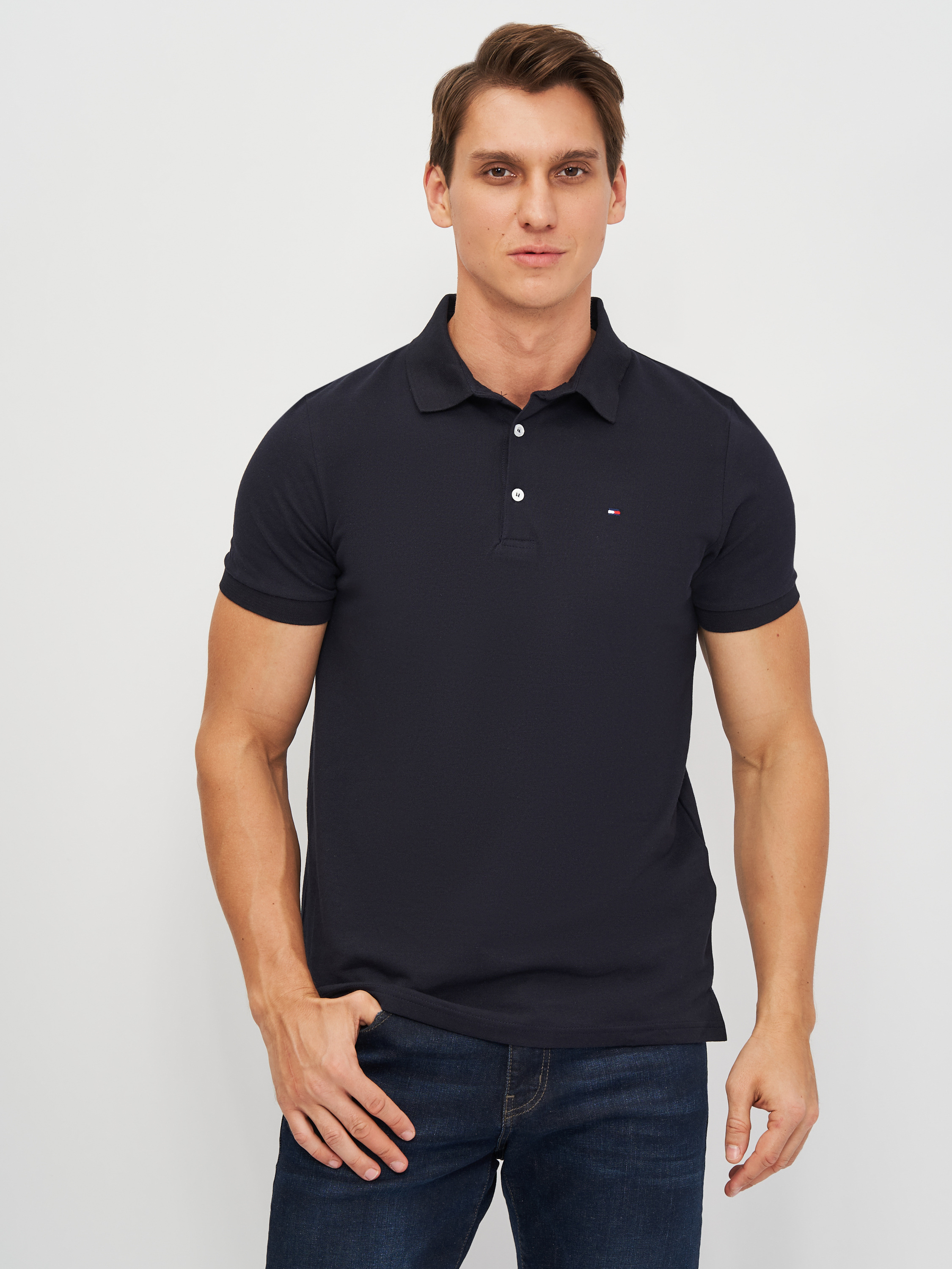 

Поло Tommy Hilfiger 10734.5 L (48) Темно-синее