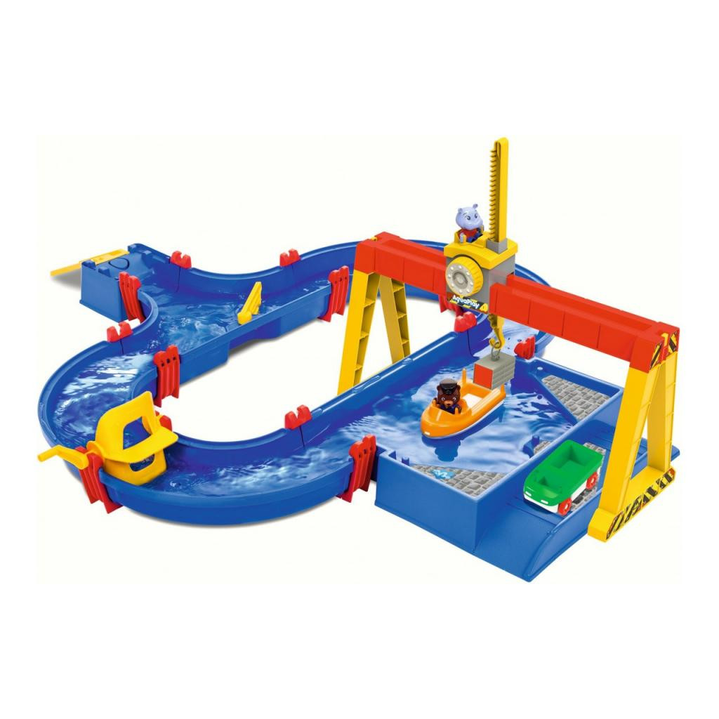 

Игровой набор AQUAPLAY Грузовой порт с мега краном и лодкой, 2 фигурки (8700001532)