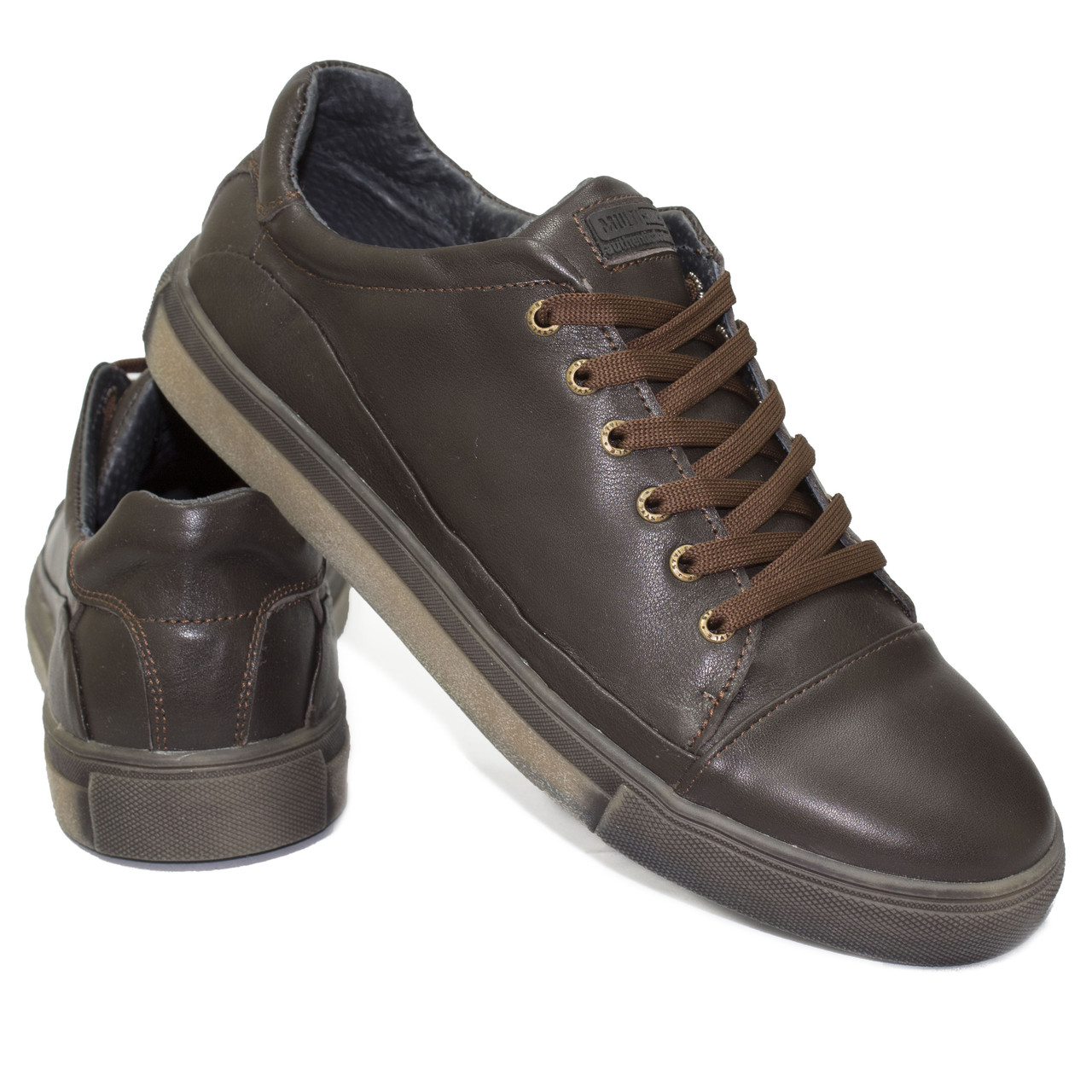

Кожаные кеды Prima Коричневые Brown 41 11308
