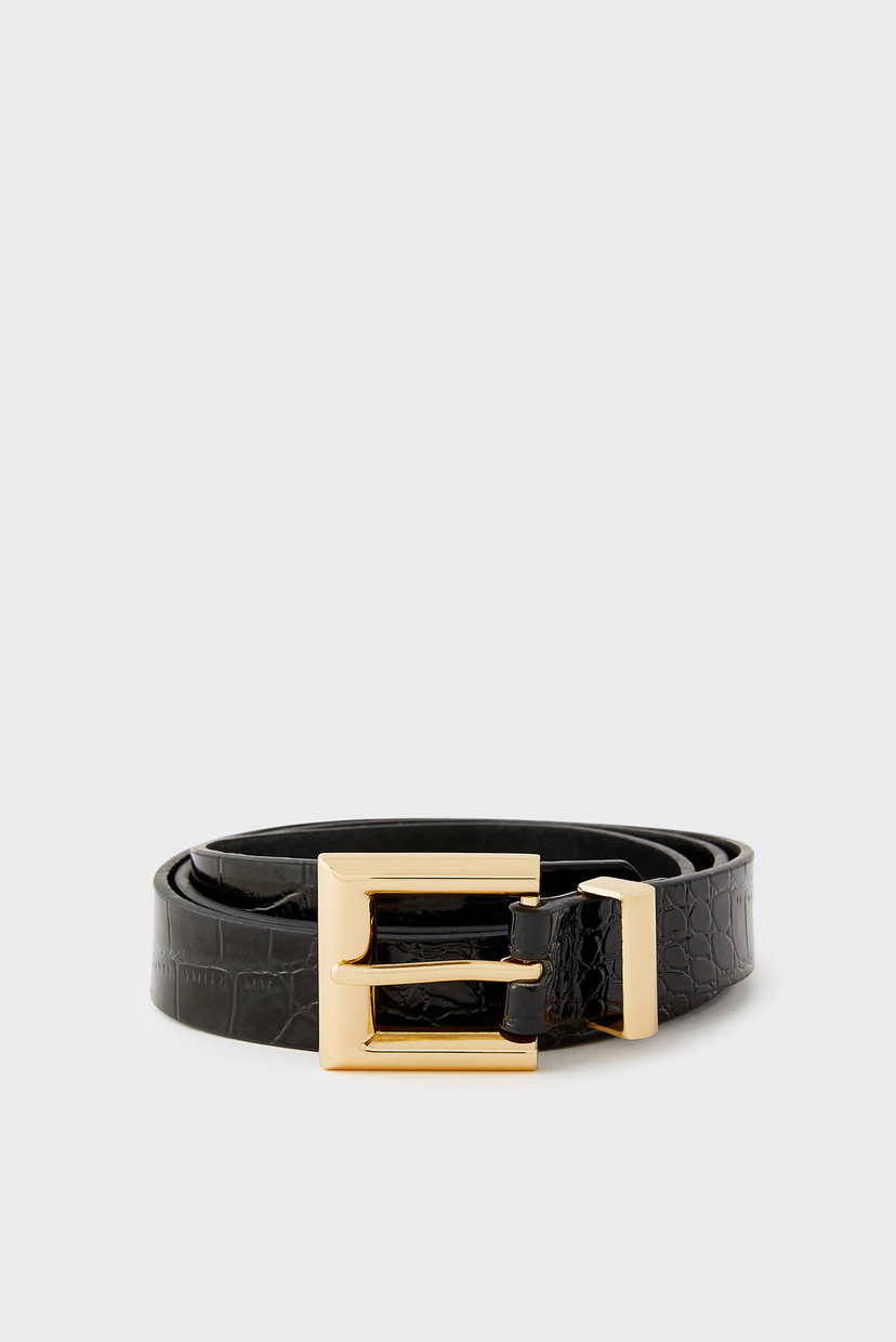 

Женский черный ремень CROC BELT Accessorize L 189120