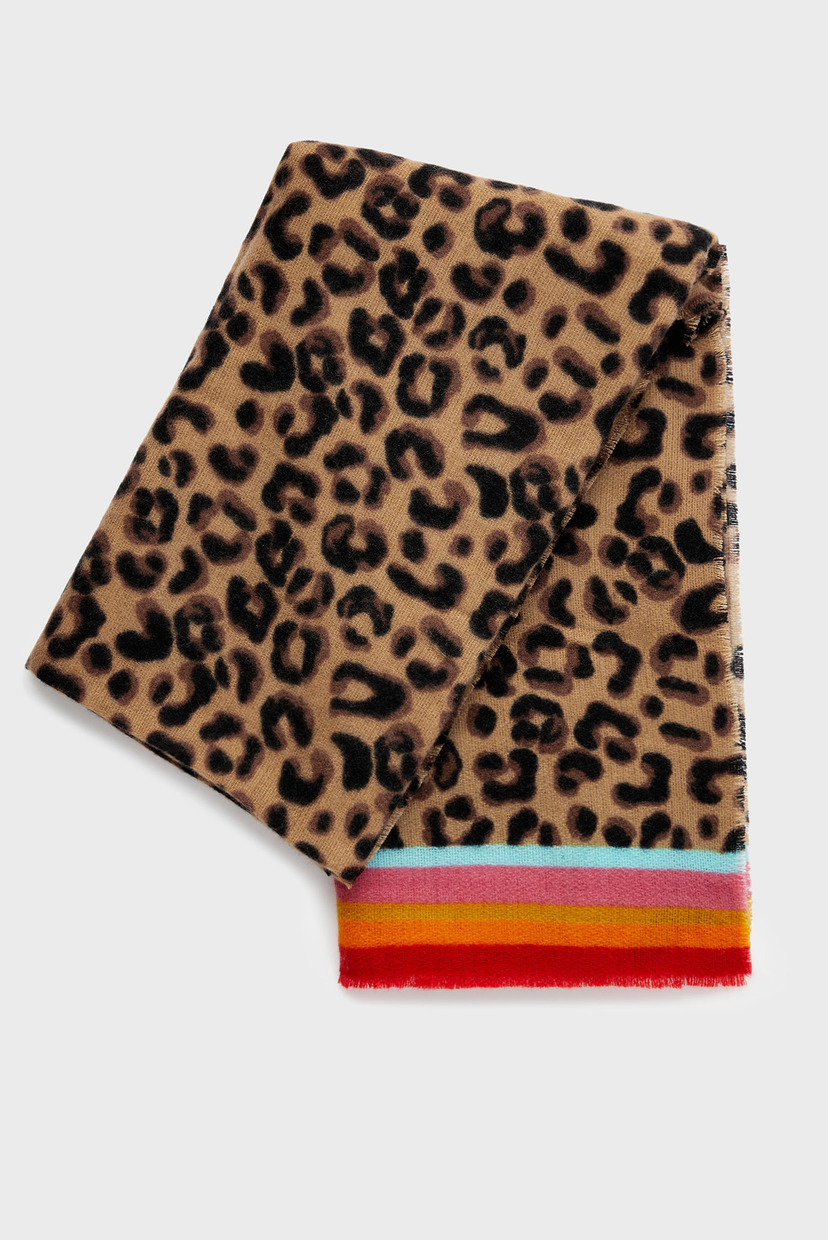 

Женский шарф с принтом Leopard Border Print Accessorize OS 187024