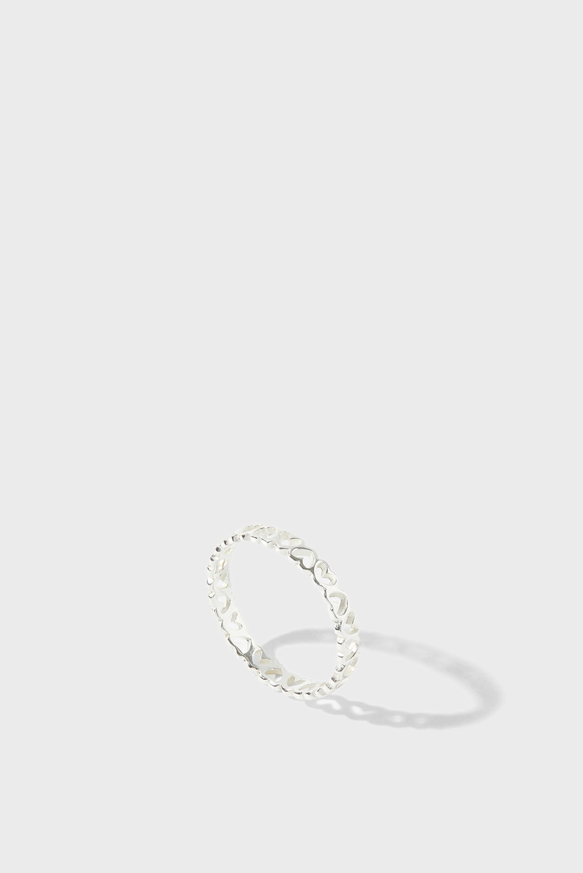 

Женское серебряное кольцо ST HEART BAND RING Accessorize XS 194706