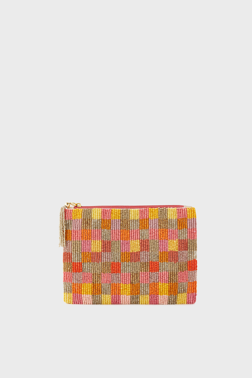 

Женский оранжевый кошелек Check Gingham Pouch Accessorize OS 189077