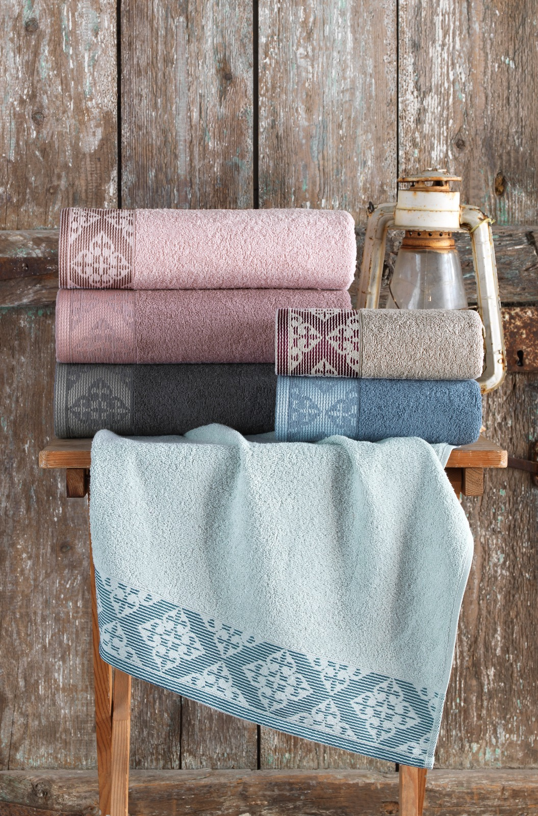 

Набор махровых полотенец Purry Cotton Defne 70*140 6 шт