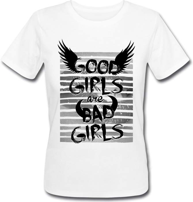

Женская футболка Fat Cat Good Girls Are Bad Girls (белая) XXL 20423