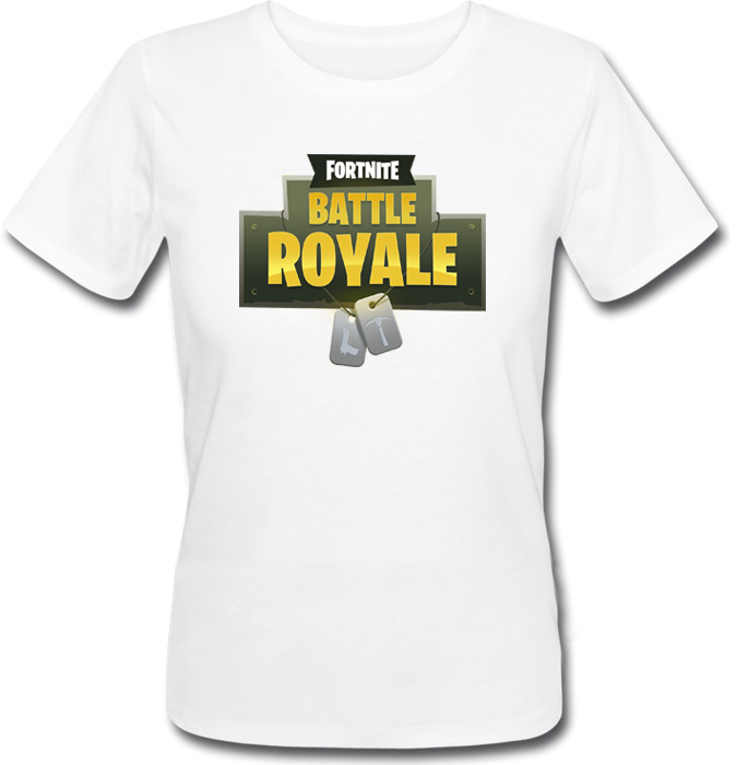 

Женская футболка Fat Cat Fortnite Battle Royale Logo (белая)  30982, Женская футболка Fat Cat Fortnite Battle Royale Logo (белая) M 30982