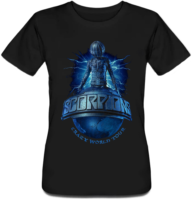

Женская футболка Fat Cat Scorpions - Crazy World Tour (чёрная) XXL 31791