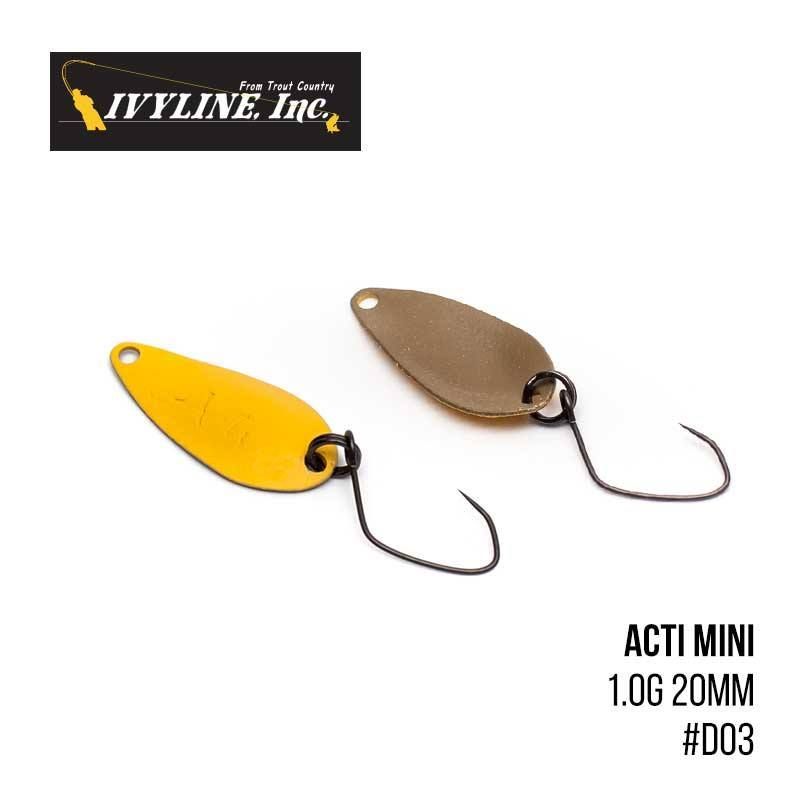 

Блесна Ivyline Acti Mini 1.0g 20mm (D03)