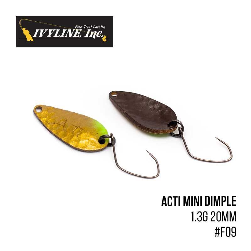 

Блесна Ivyline Acti Mini Dimple 1.3g 20mm (F09)
