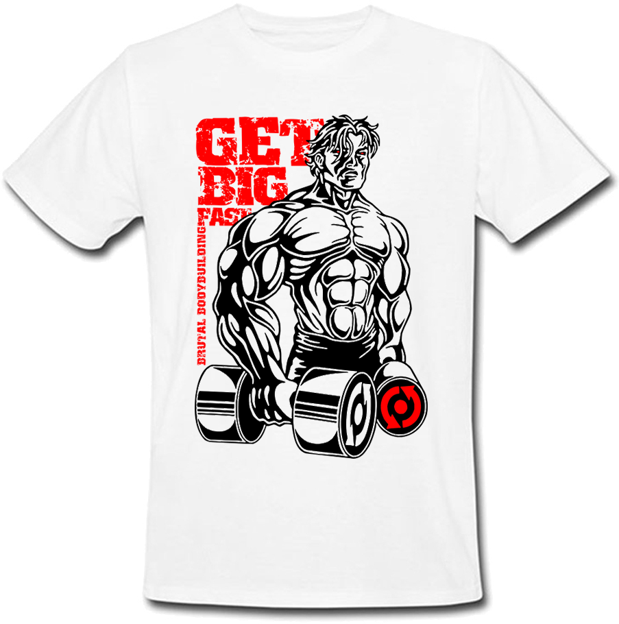 

Мужская футболка Fat Cat Get Big Fast (белая)  28645, Мужская футболка Fat Cat Get Big Fast (белая) M 28645