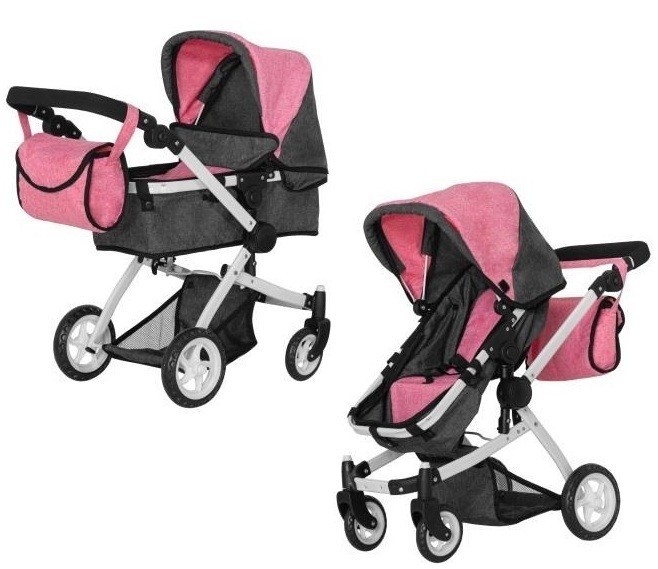 

Коляска для CARRELLO MAESTRO 9651B PINK 2в1