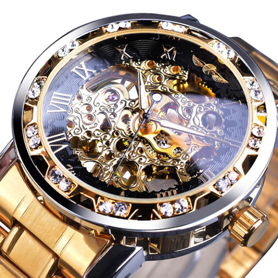 

Механические часы Winner Diamonds (gold)