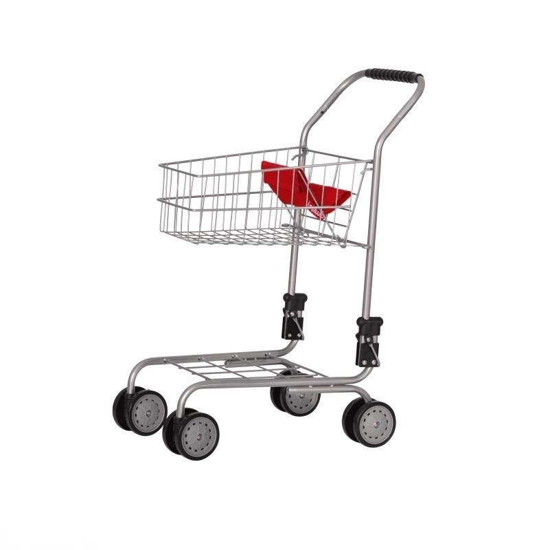 

Тележка для супермаркета CARRELLO TROLLEY 9328B RED металлическая 41,5 х 30,5 х 58,5 см