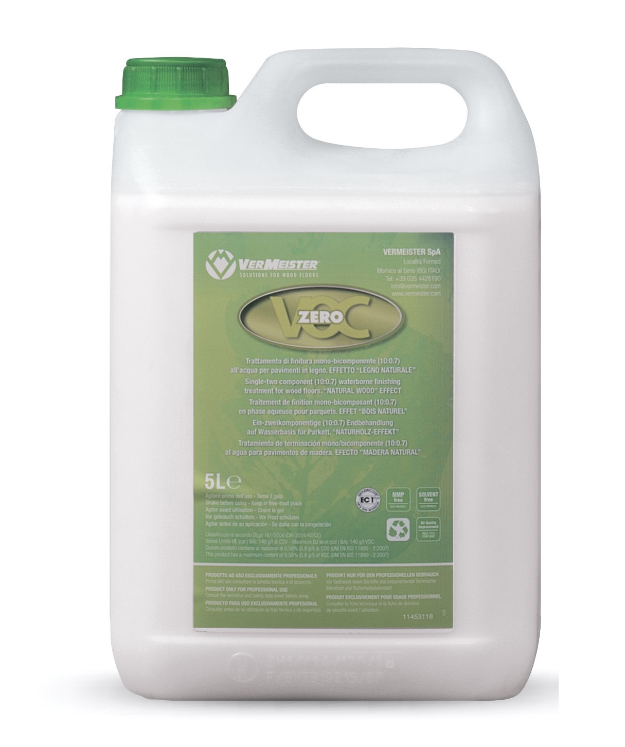 

Лак Одно/двухкомпонентный полиуретановый Vermeister Zero VOC 30 5 л