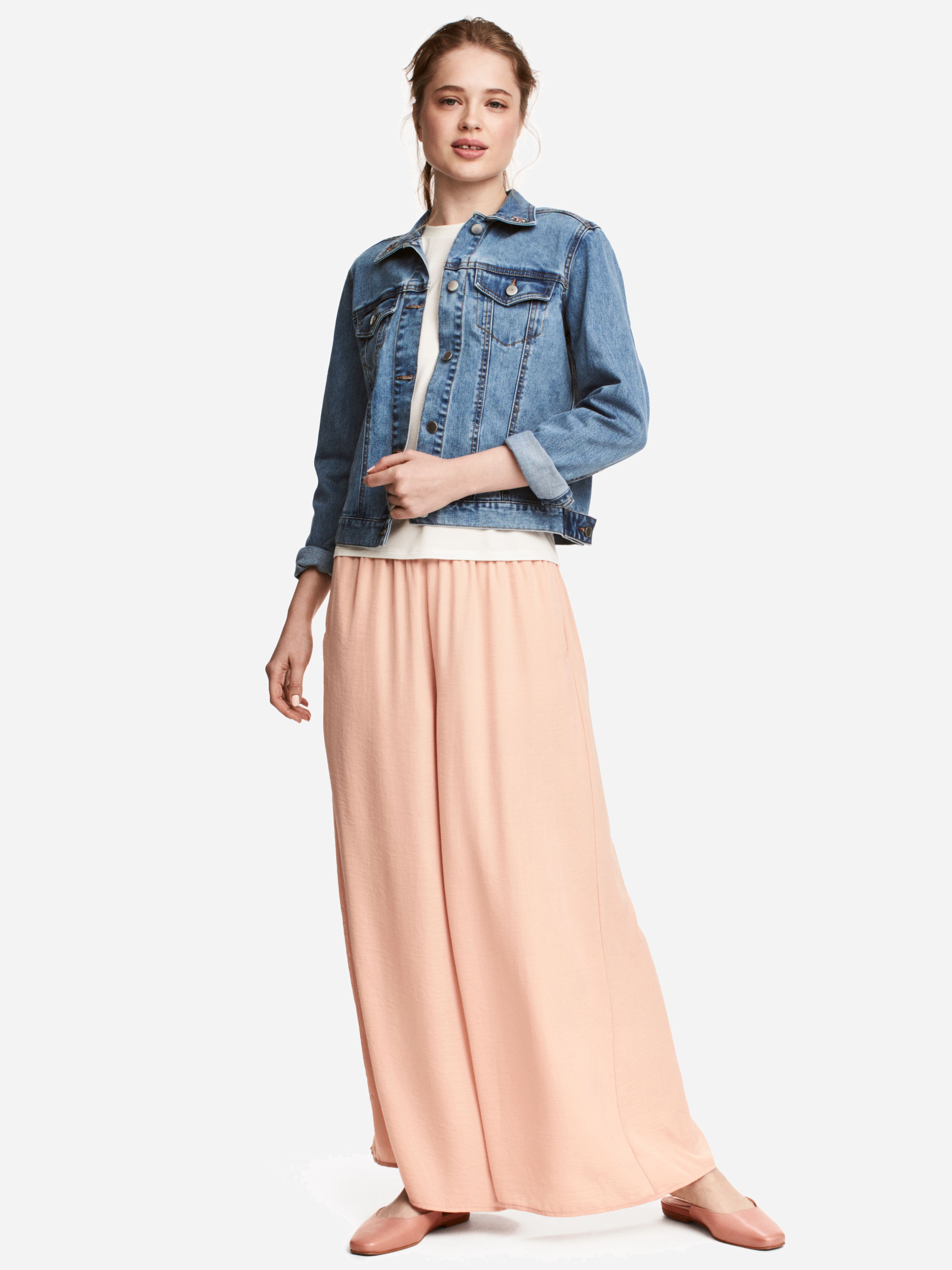 

Брюки H&M 4849845-ACUH 40 Бледно-розовые