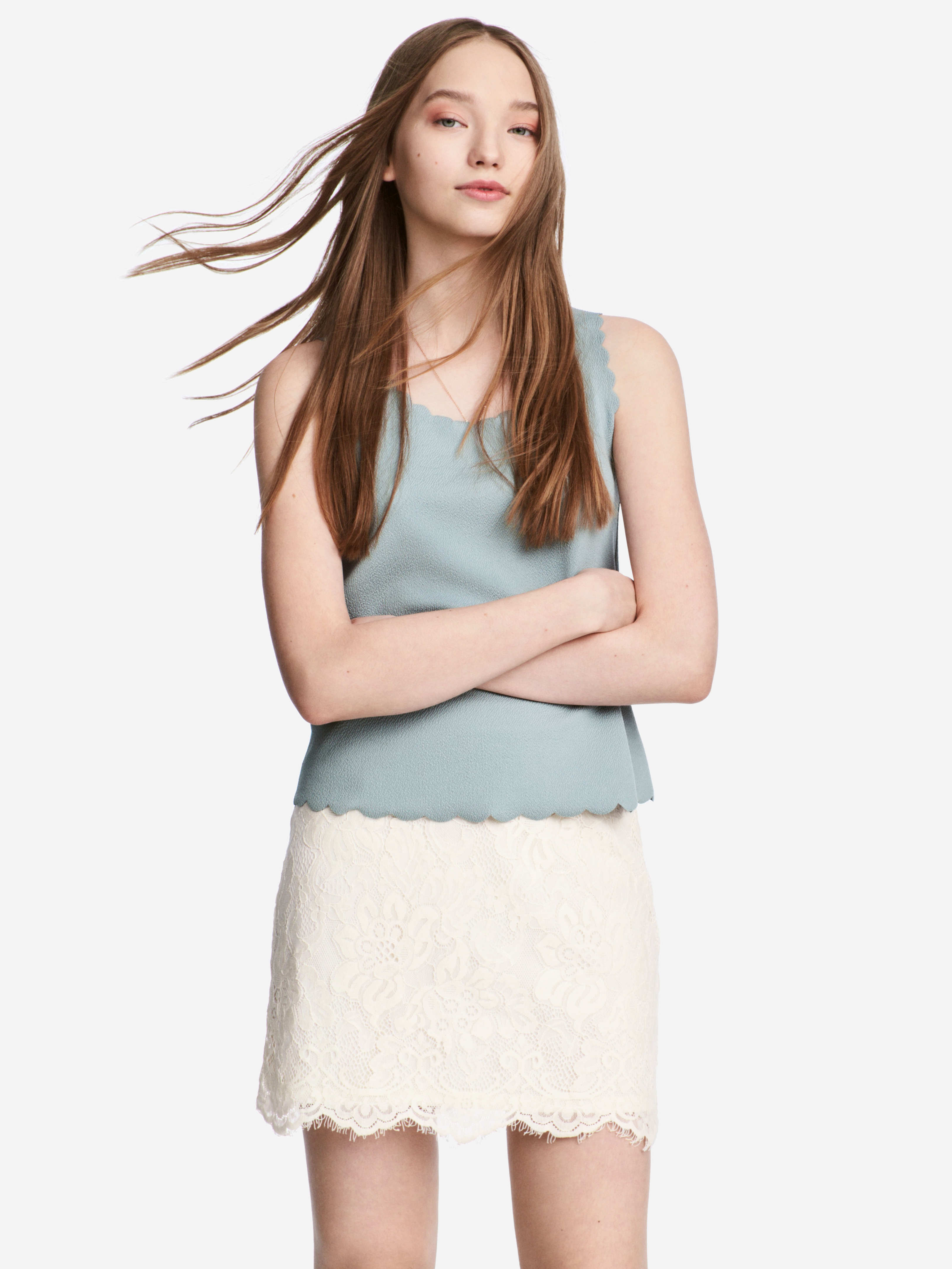 

Юбка H&M 5108776-ABAK 36 Молочная