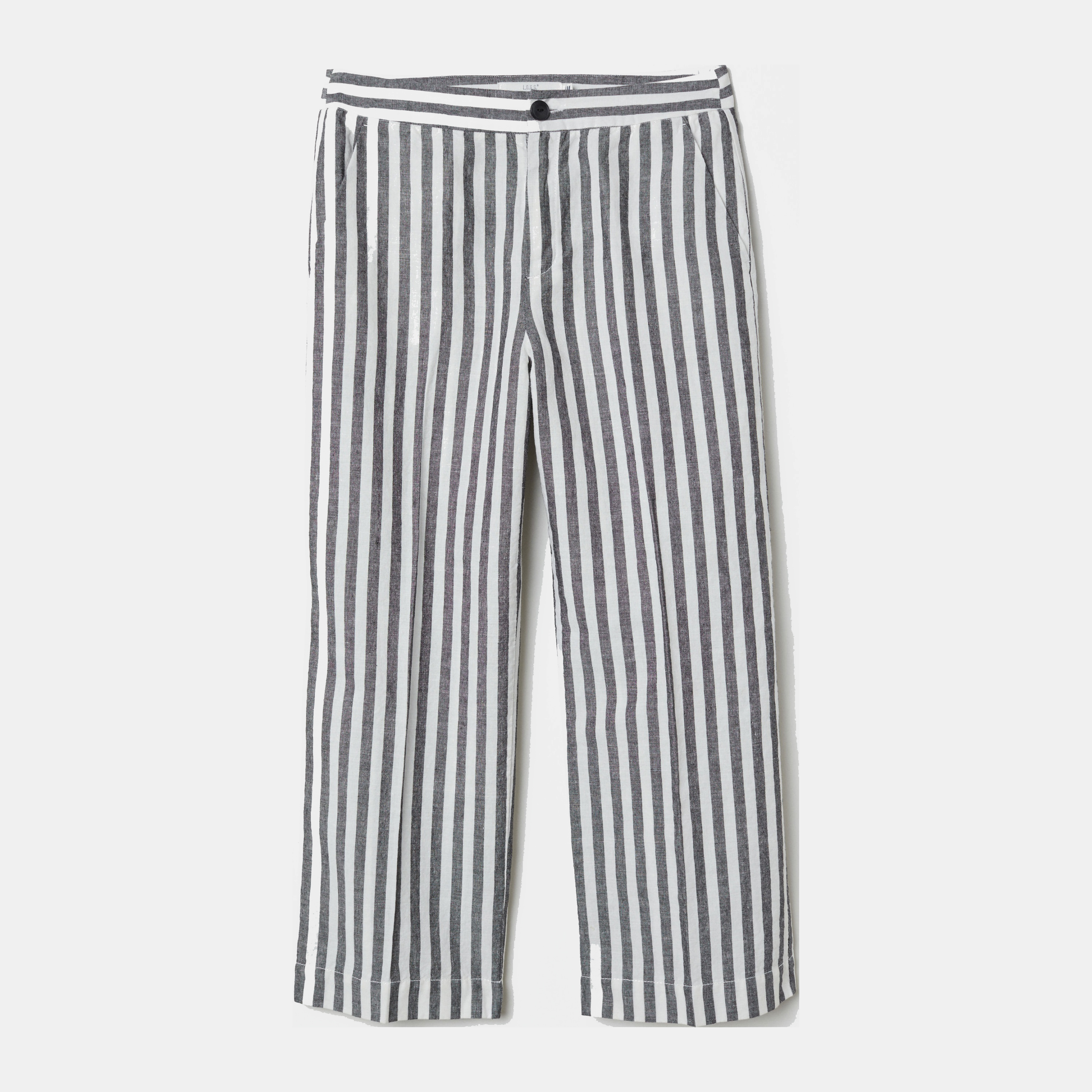

Брюки H&M 6300677-ABBE 44 Белые с черным