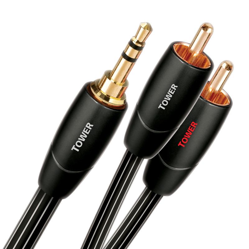 

Кабель AUDIOQUEST 1.5m 3.5mm-RCA Tower (TOWER01.5MR)