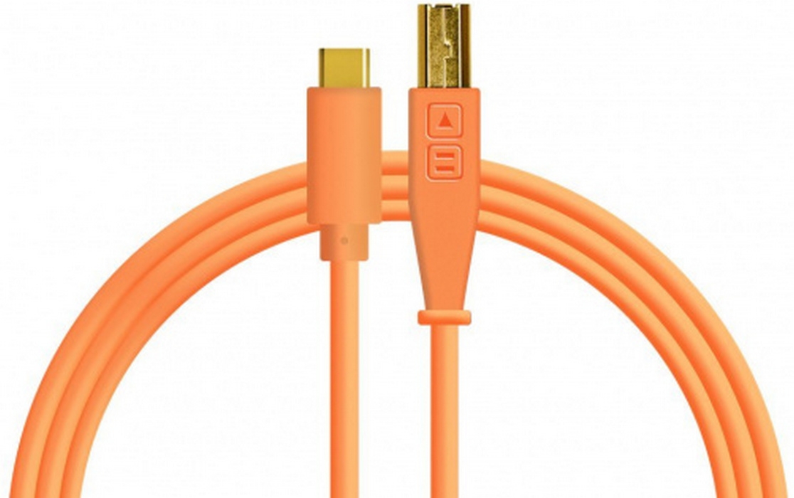 

USB-кабель DJ Techtools Chroma Cables: USB-C Neon Orange (Type-C to USB-B)