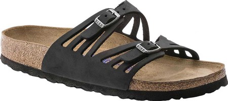 

Женские шлепанцы Birkenstock Granada Soft Footbed Black Oiled Leather 36