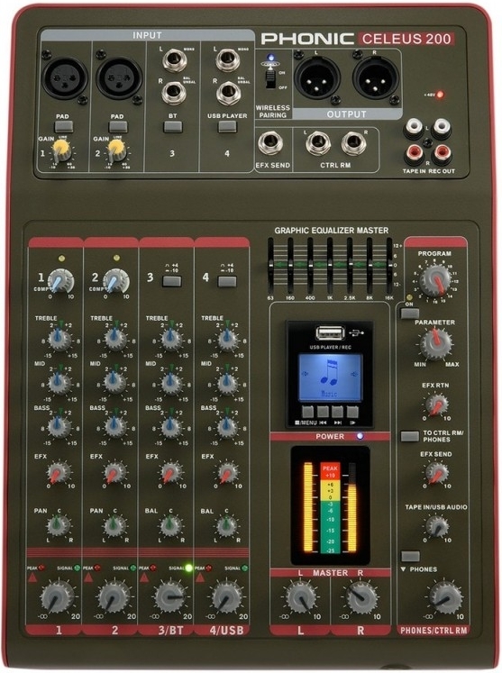 

Микшерный пульт Phonic Celeus 200