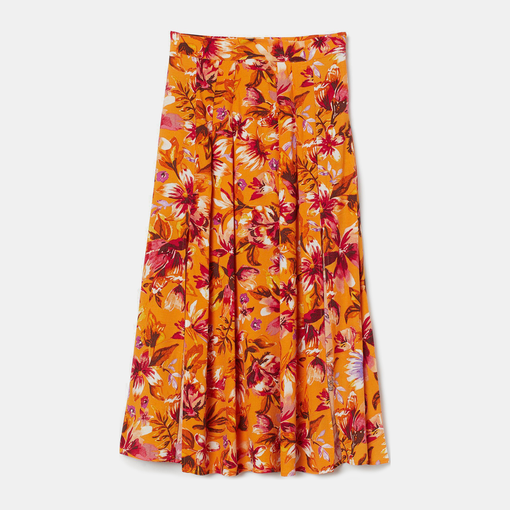 

Юбка H&M 8670441-ABSX 38 Оранжевая с разноцветным