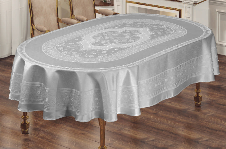 

Скатерть Sagol тефлон в коробке 160x260 ovale St-052 Grey