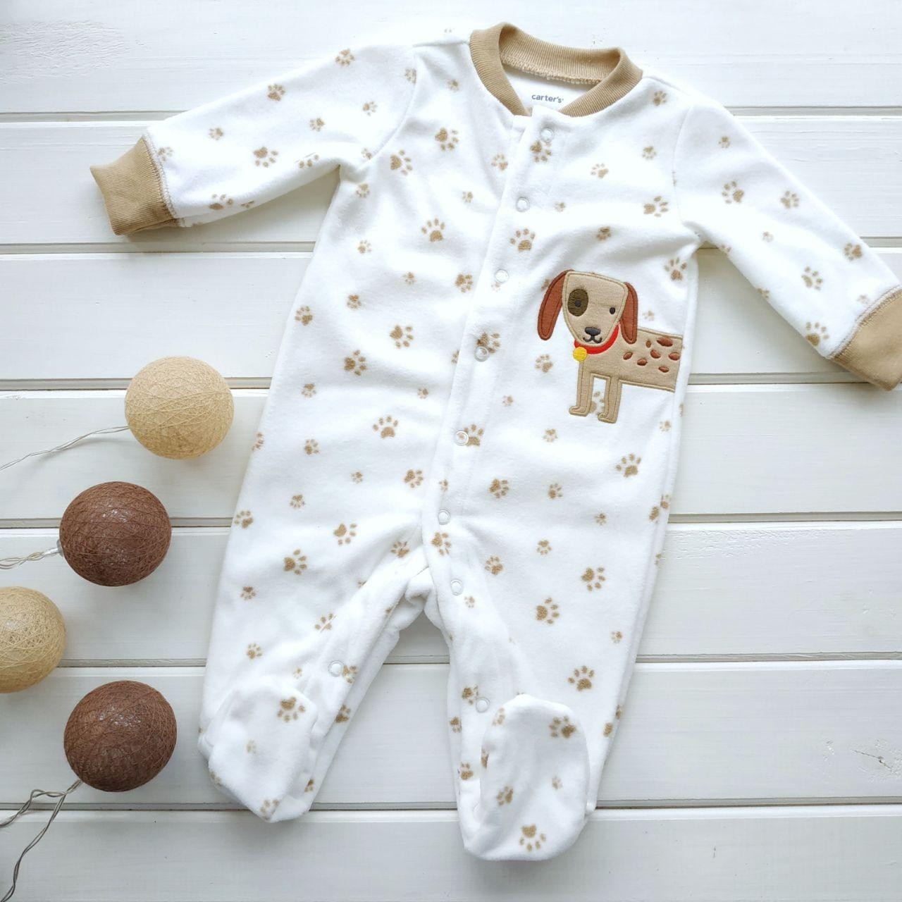 

Человечек флисовый Carter's для мальчика на рост 46-55 см 5051 (NB)