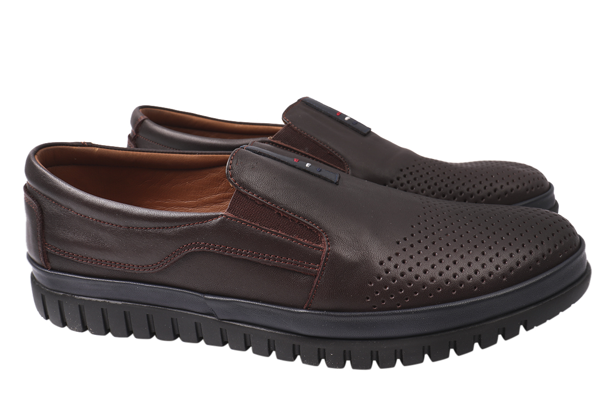 

Мокасини чоловічі з натуральної шкіри, на низькому ходу, кабір, Туреччина Ridge 413-21LTCP 43