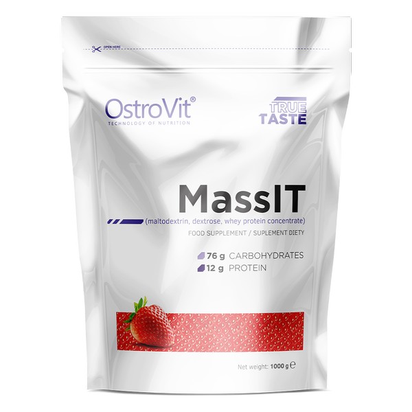 

Гейнер Mass IT OstroVit 1 кг Клубника