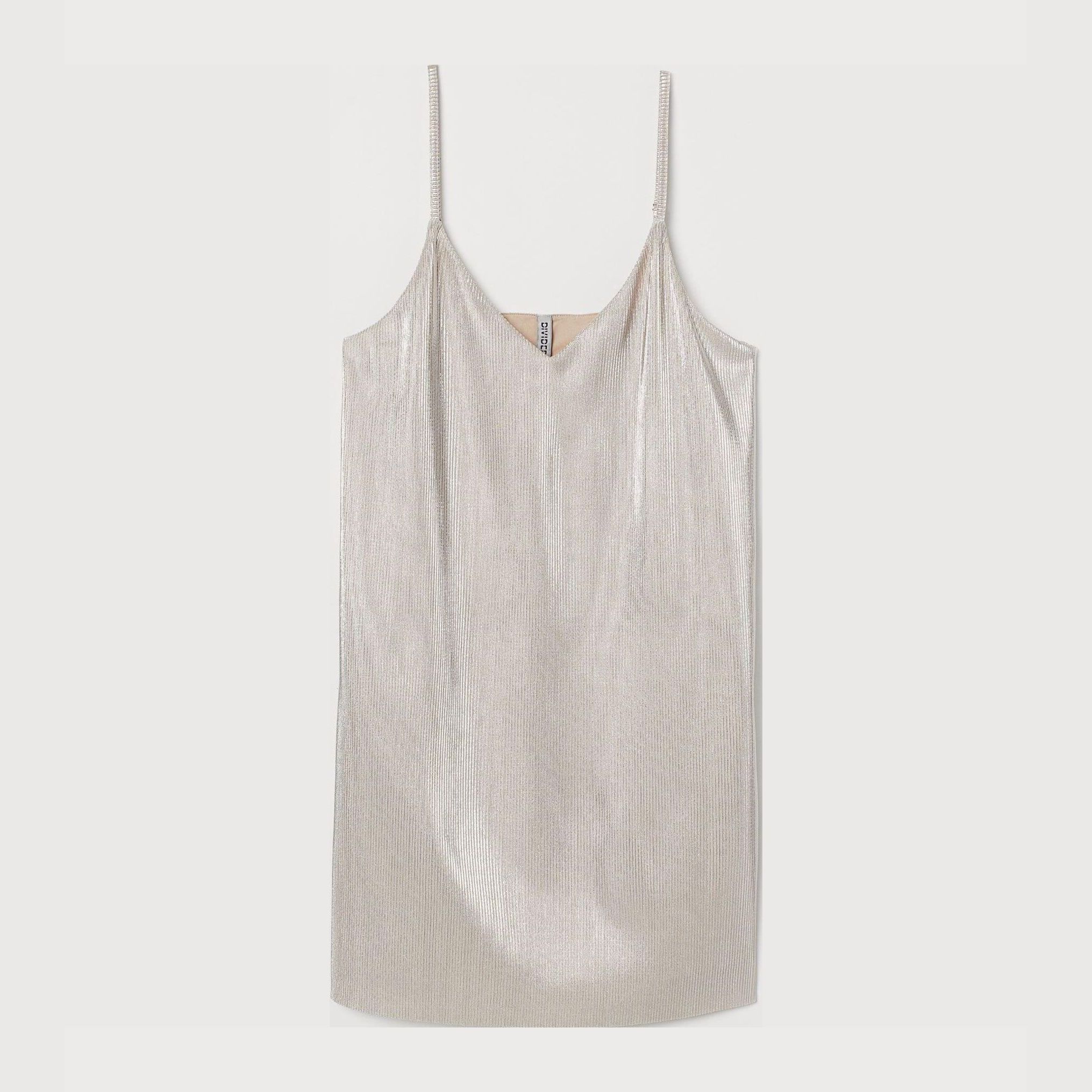 

Платье H&M 7346239-ABHR S Бежевое с серебристым