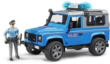 

Игрушечная полицейская машинка "Land Rover Defender" с фигуркой М1:16, синий - Bruder (20-469175)