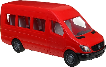 

Автомобиль "Mercedes-Benz Sprinter" пасажирский на планшетке, красный - Tigres (20-773146)