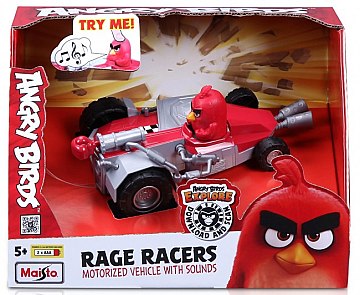 

Машинка моторизованная с гонщиком Angry Birds Rage Racers, 15 см., Ред - Maisto (20-819266)