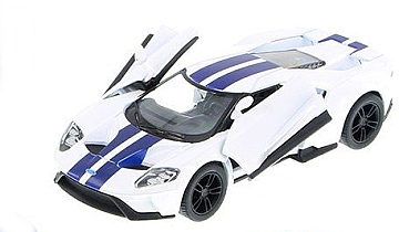 

Машина металлическая инерционная Ford GT Print, белая - Kinsmart (20-604282)