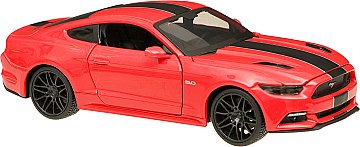 

Автомодель 1:24 2015 Ford Mustang GT, тюннинг красный - Maisto (20-572319)