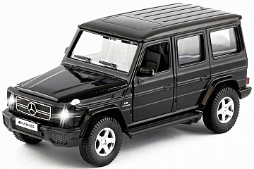

УЦЕНКА Металлическая инерционная машина "Mercedes Benz G63", матовая серия, черная - Uni-Fortune * (20-1011103)