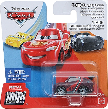 

Металлический мини-гонщик обновленный "Тачки", 4 см, Aaron Clocker - Cars Mattel (20-988399)