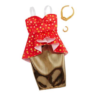 

Одежда Barbie Одень и иди красно-золотое платье (FYW85/GHW81) (10-553903)