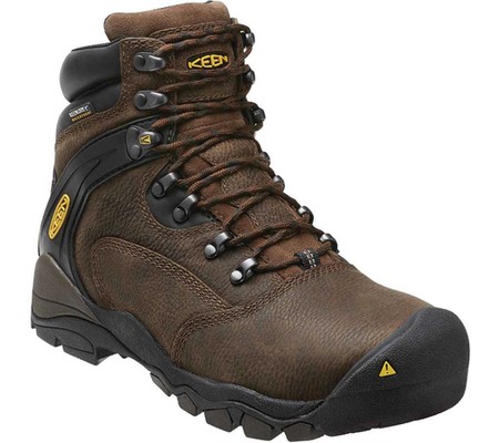 

Мужские ботинки KEEN Utility Louisville 6" Waterproof Steel Toe Work Boot Cascade Brown Full Grain Leather 45