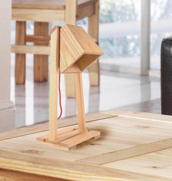 

Светильник настольный Wooden Bell h-35см