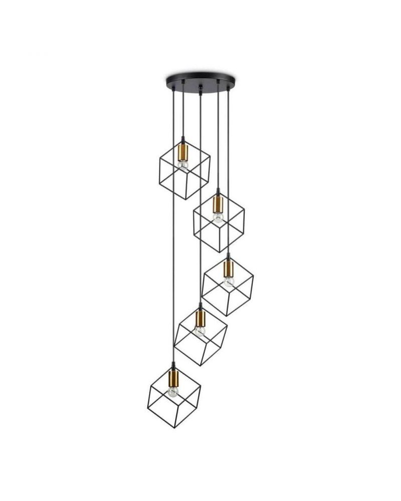 

Подвесной светильник Ideal Lux 237664 Ice SP5 Nero