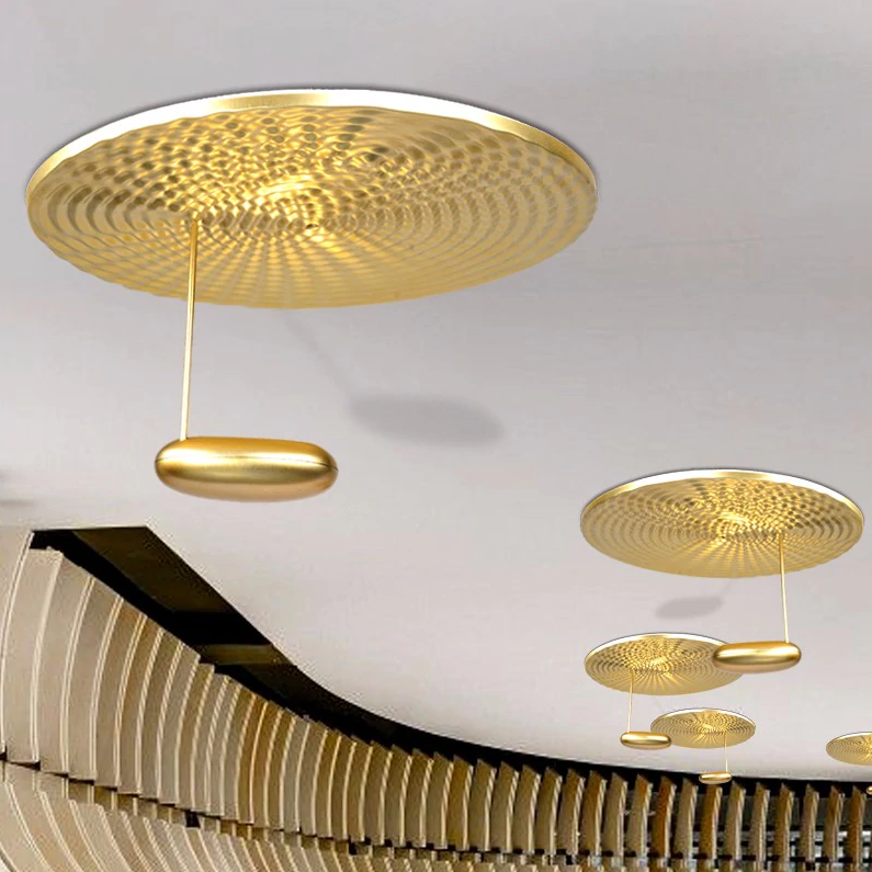 

ЛЮСТРА LED REFLECTION GOLD D60*H34