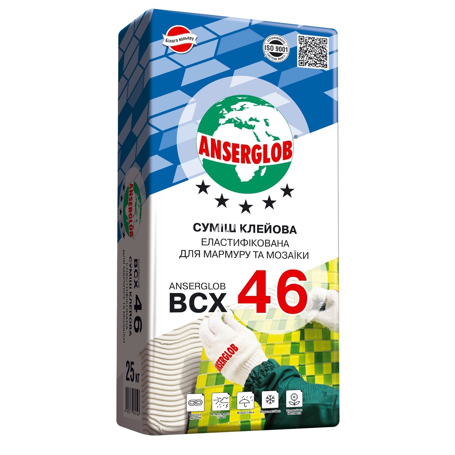 

Смесь клеевая для мозаики и мрамора ANSERGLOB BCX46