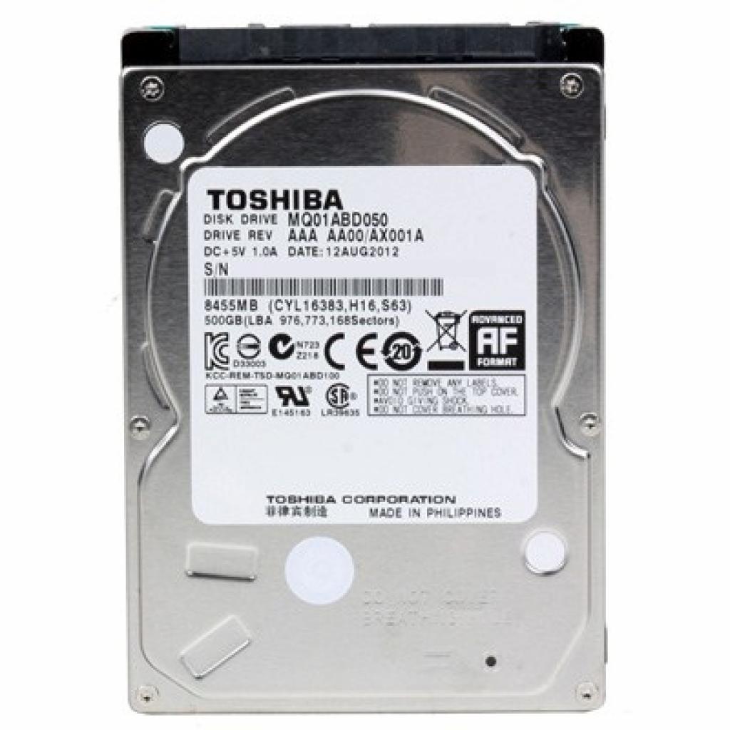 

Жорсткий диск для ноутбука 2.5" 500GB TOSHIBA (MQ01ABD050)
