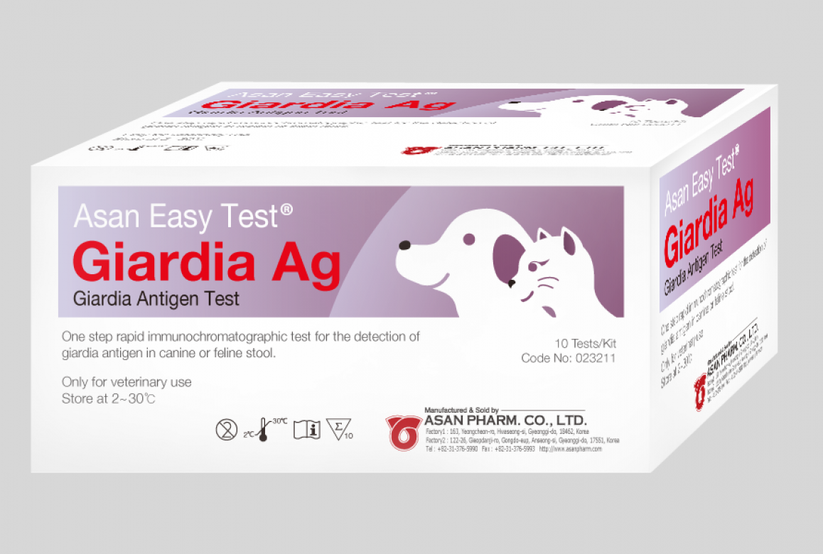 

Экспресс-тест ASAN Pharm Лямблиоз ( гиардия ) животных Giardia Ag на антиген
