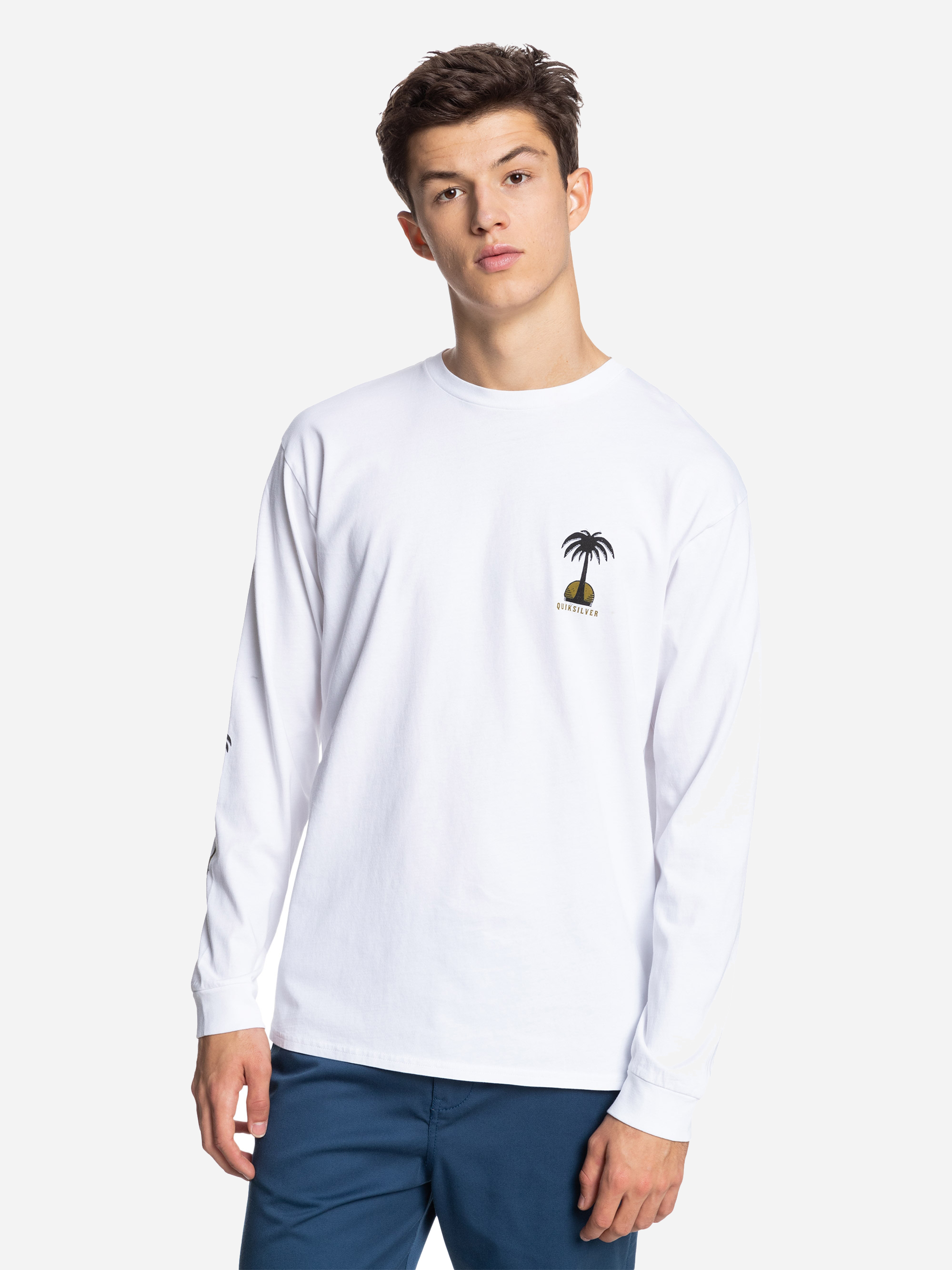 

Лонгслив Quiksilver DESERTSNAKELS EQYZT06371 XL Bright White/Solid
