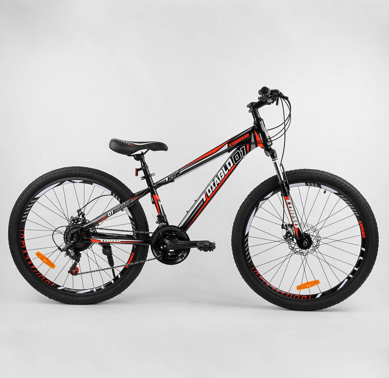 

Велосипед Спортивный Corso «DIABLO» 26" 11049 красный 03554