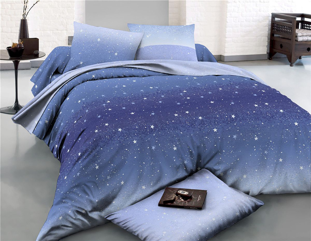 

Комплект постельного белья MirSon Сатин 22-1276 Starry sky Двуспальный